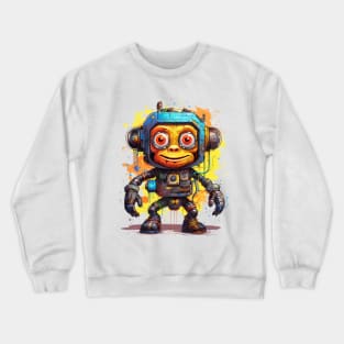 Cartoon monkey robots. T-Shirt, Sticker. Crewneck Sweatshirt